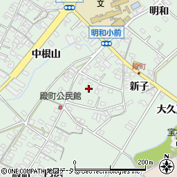 愛知県安城市東端町向山周辺の地図