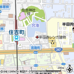 愛知県半田市宮路町65周辺の地図