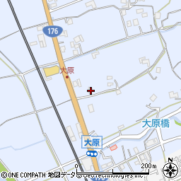 兵庫県三田市大原553周辺の地図