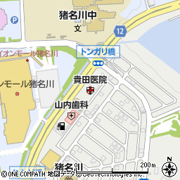 貴田医院周辺の地図