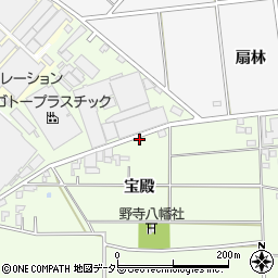 愛知県安城市野寺町宝殿30周辺の地図