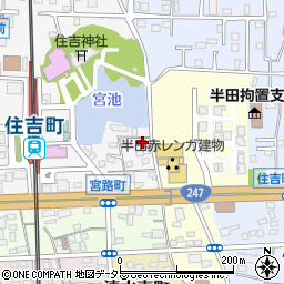 愛知県半田市宮路町73周辺の地図