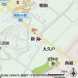 愛知県安城市東端町新子18周辺の地図