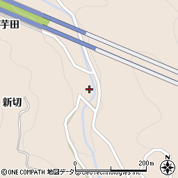 愛知県岡崎市鹿勝川町新切周辺の地図