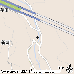 愛知県岡崎市鹿勝川町（新切）周辺の地図