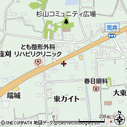 愛知県新城市杉山（池下）周辺の地図