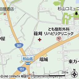 愛知県新城市杉山篠刈26-4周辺の地図