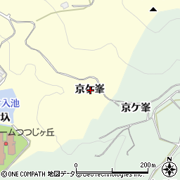 愛知県額田郡幸田町坂崎京ケ峯周辺の地図