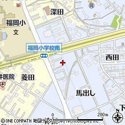 愛知県岡崎市上地町赤菱37-7周辺の地図
