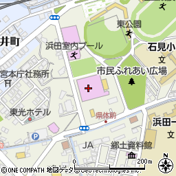 島根県立体育館周辺の地図