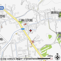 静岡県藤枝市岡部町三輪791周辺の地図