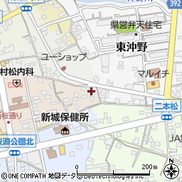 愛知県新城市石名号8周辺の地図