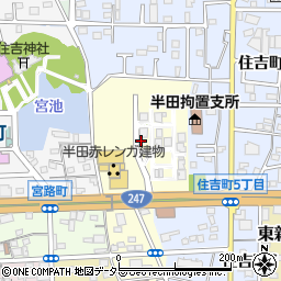 愛知県半田市榎下町周辺の地図