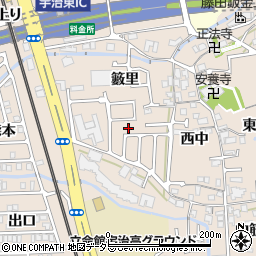 京都府宇治市莵道籔里周辺の地図