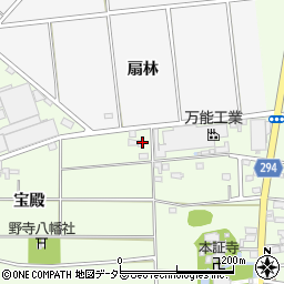 愛知県安城市野寺町宝殿45周辺の地図
