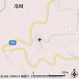 静岡県伊豆市冷川1524-1546周辺の地図