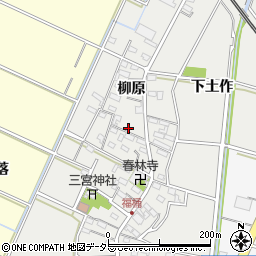 愛知県岡崎市福桶町柳原106周辺の地図