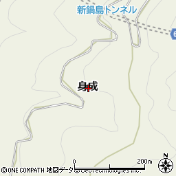 静岡県島田市身成周辺の地図