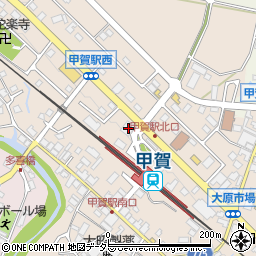 滋賀県甲賀市甲賀町大原市場741周辺の地図