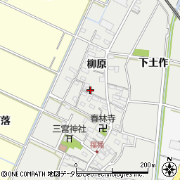 愛知県岡崎市福桶町柳原105周辺の地図