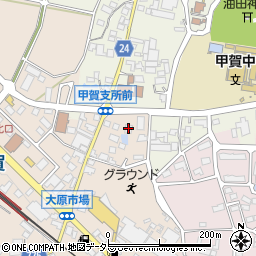 滋賀県甲賀市甲賀町大原市場22-5周辺の地図