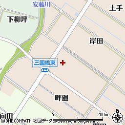愛知県岡崎市国正町花ノ木周辺の地図