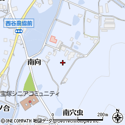 兵庫県宝塚市大原野南穴虫周辺の地図