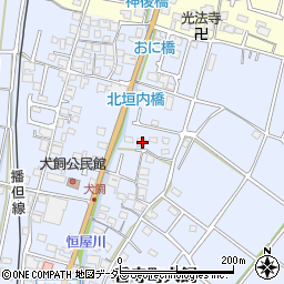 兵庫県姫路市香寺町犬飼345周辺の地図