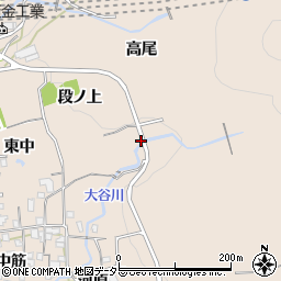 京都府宇治市莵道大谷周辺の地図