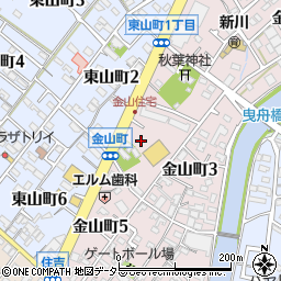 ゲンキー株式会社　碧南金山店周辺の地図
