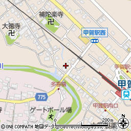 滋賀県甲賀市甲賀町大原市場842周辺の地図