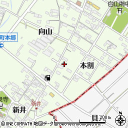 愛知県安城市城ケ入町本割37周辺の地図