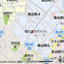 愛知県碧南市東山町5丁目周辺の地図