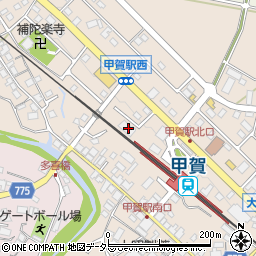 滋賀県甲賀市甲賀町大原市場827周辺の地図