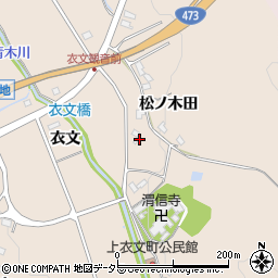 愛知県岡崎市上衣文町（衣文）周辺の地図