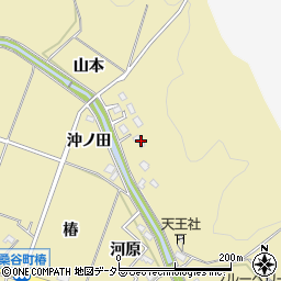 愛知県岡崎市桑谷町岩鼻13周辺の地図