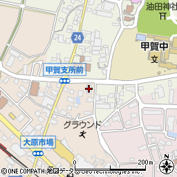 読売新聞　甲賀ＹＣ周辺の地図
