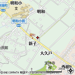 愛知県安城市東端町新子20周辺の地図