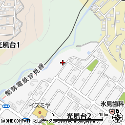 大阪府豊能郡豊能町光風台1丁目16周辺の地図