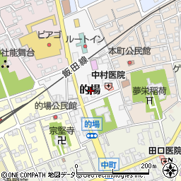 愛知県新城市的場周辺の地図