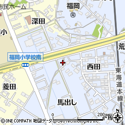 愛知県岡崎市上地町赤菱9-2周辺の地図