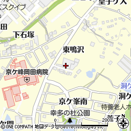 愛知県額田郡幸田町坂崎東鳴沢周辺の地図