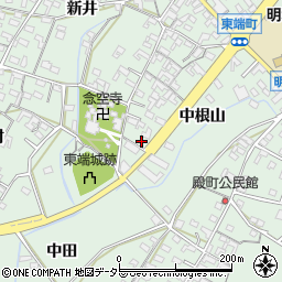 愛知県安城市東端町中根山29周辺の地図