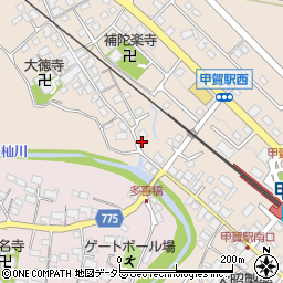 滋賀県甲賀市甲賀町大原市場448-6周辺の地図