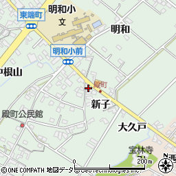 愛知県安城市東端町新子8周辺の地図
