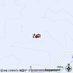 静岡県伊豆市吉奈周辺の地図