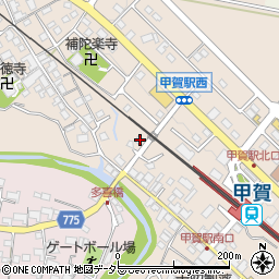 滋賀県甲賀市甲賀町大原市場844周辺の地図