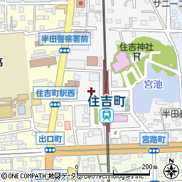 名鉄協商住吉町駐車場周辺の地図