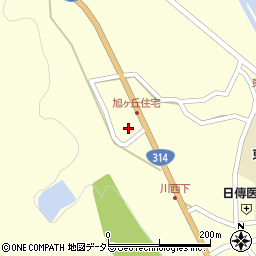 広島県庄原市東城町川西633周辺の地図