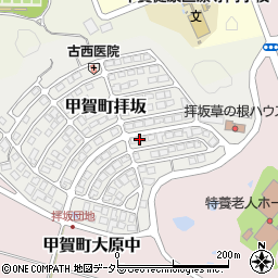 滋賀県甲賀市甲賀町拝坂833-65周辺の地図